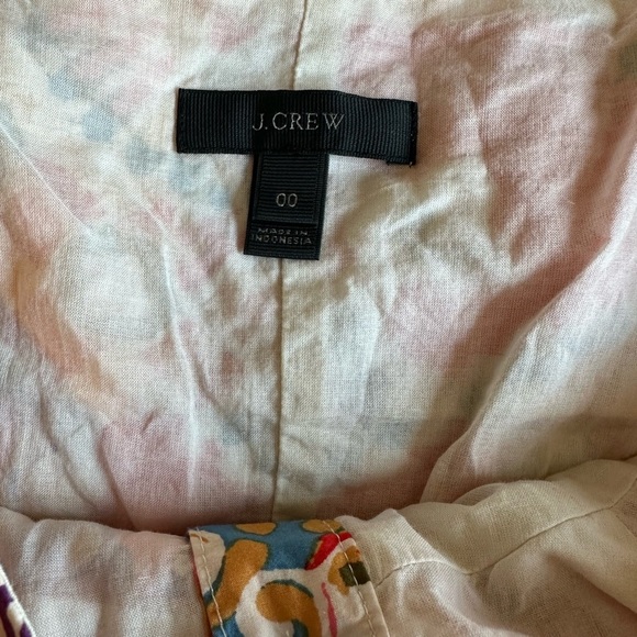 J. Crew Button Front Sundress in Poplin Paisley - Picture 8 of 8